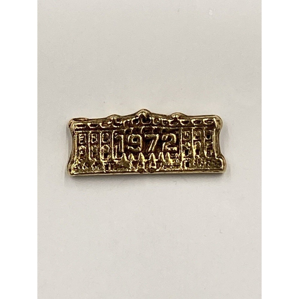 RARE Vintage 1972 Gold Colored Lapel Pin